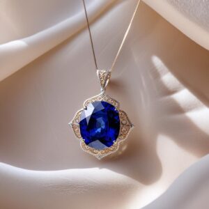 Sapphire Pendant Necklace