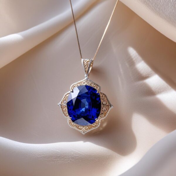 Sapphire Pendant Necklace