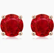 Ruby Stud Earrings